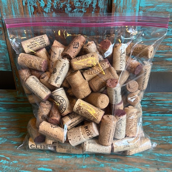 Gallon size bag of used wine corks. I have a few. They are priced separately - Picture 1 of 3